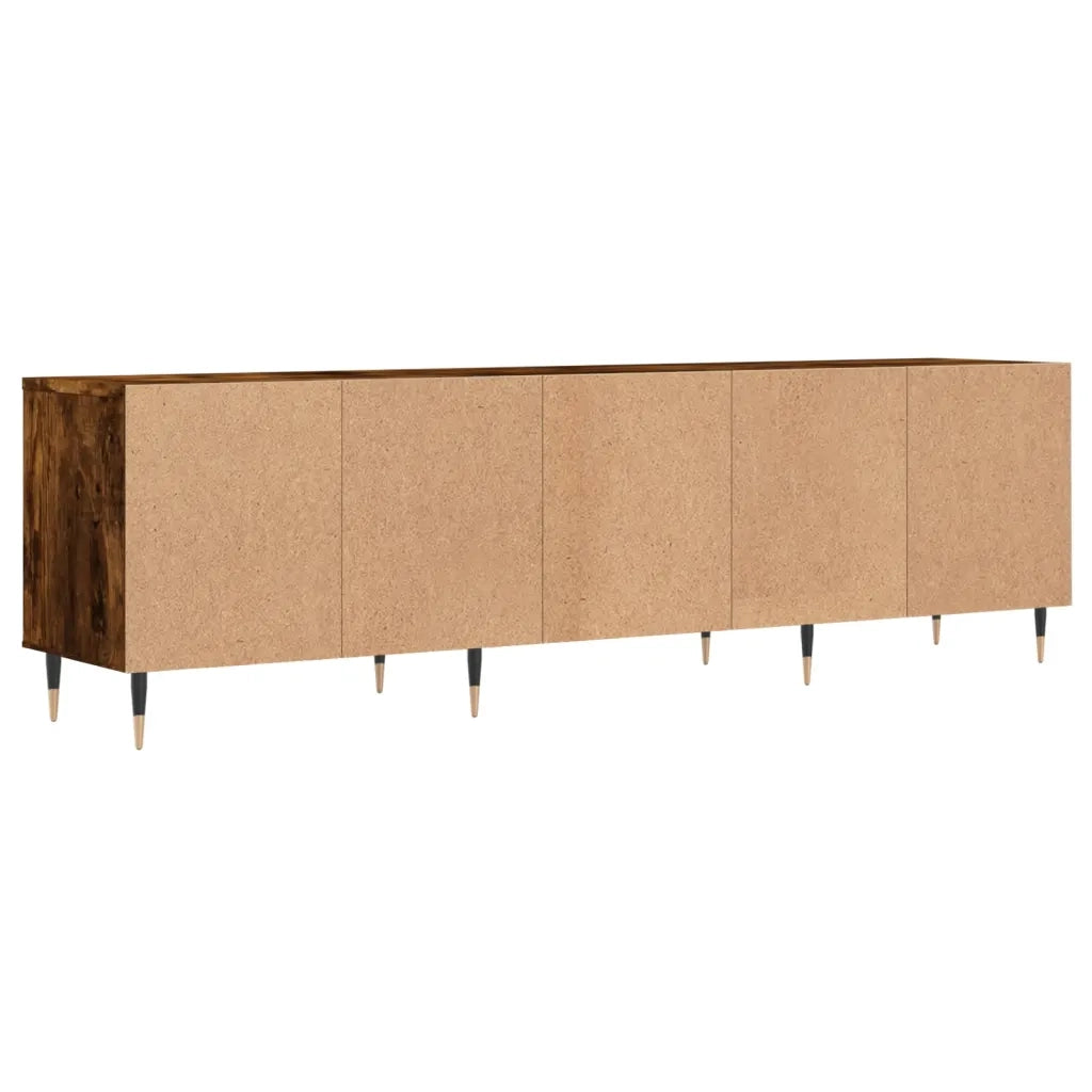 Mobile Porta TV Rovere Fumo 150x30x44,5 cm in Legno Multistrato 831265
