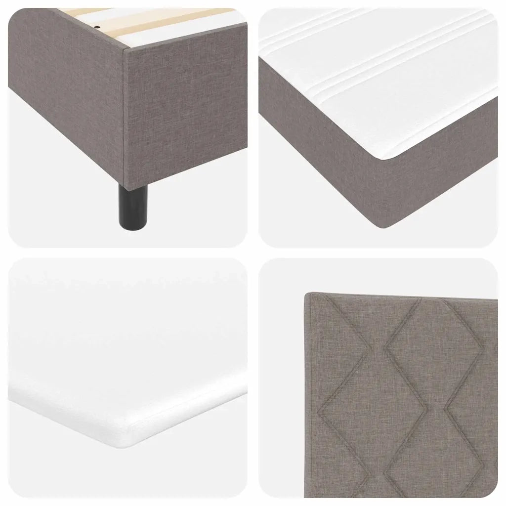 Letto a molle con testiera Talpa 180 x 200 cm Tessuto 3339487