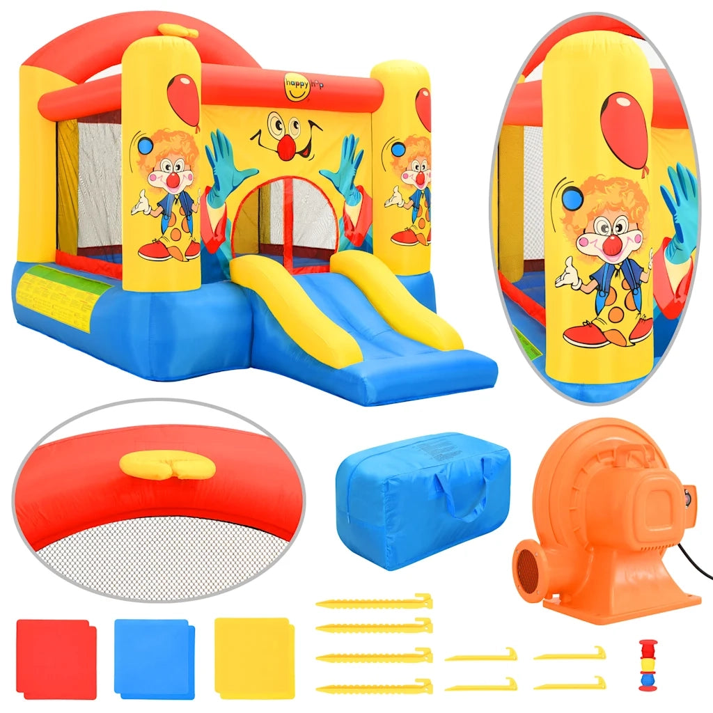 Happy Hop Castello Gonfiabile con Scivolo 260x210x160 cm in PVC 91782