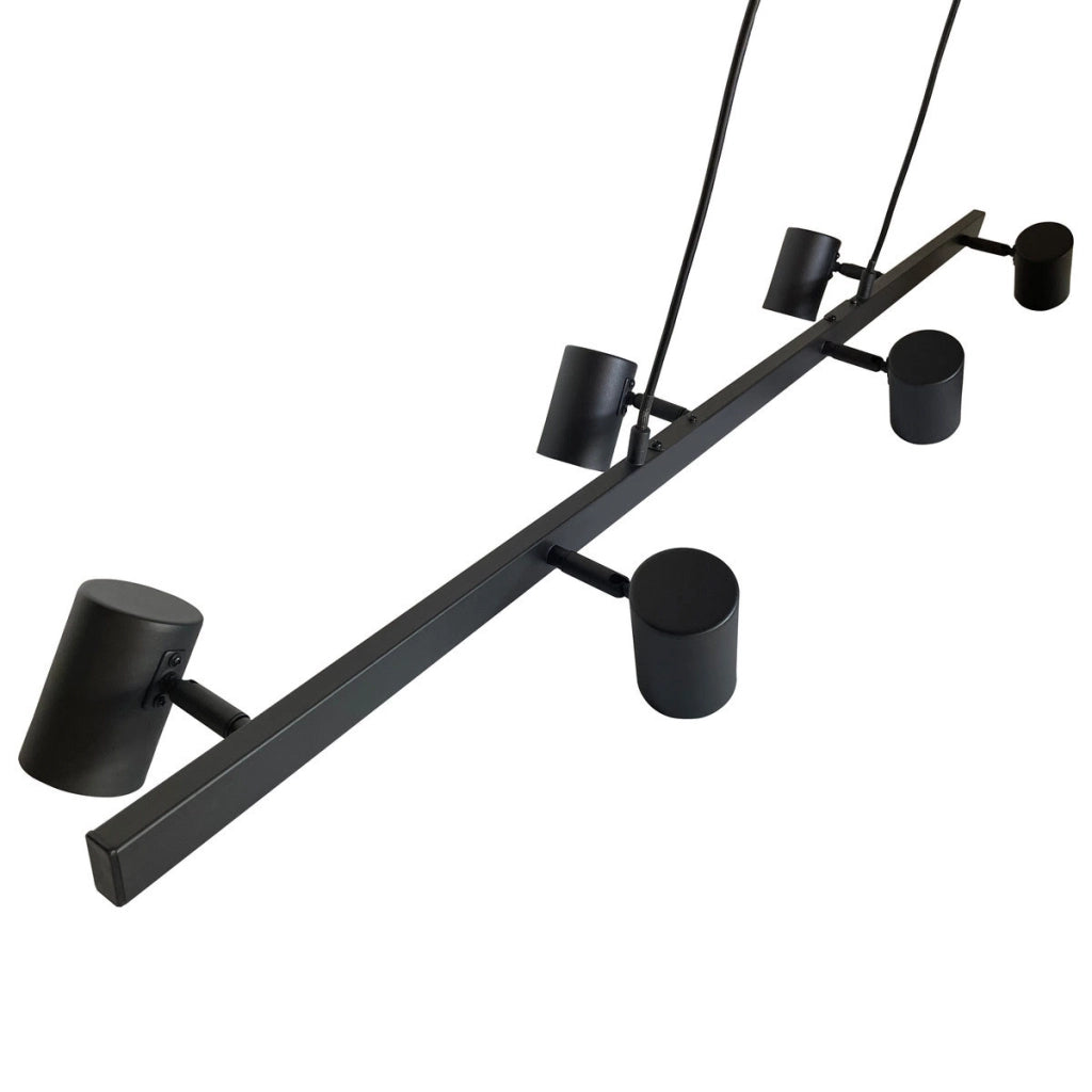 Lampada a sospensione Snow 6xGU10 nera Light Prestige