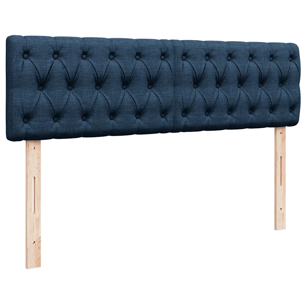 Pouf Letto con Materasso Blu 140x190 cm in Tessuto 3311545