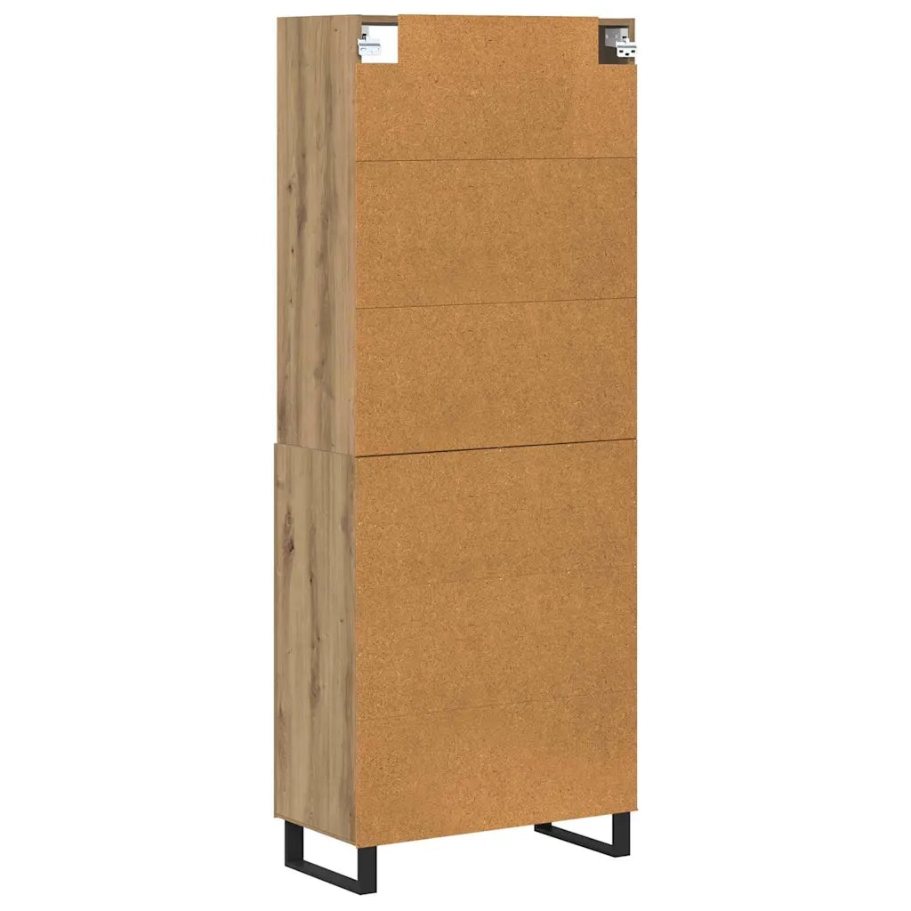 Credenza 2 pcs Rovere artigianale 69,5 x 34 x 180 cm 3403199