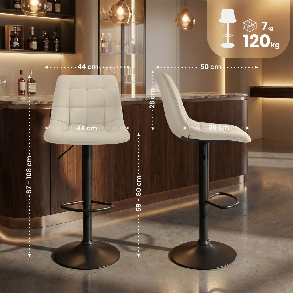 Sgabello da bar Mapun in ecopelle 4