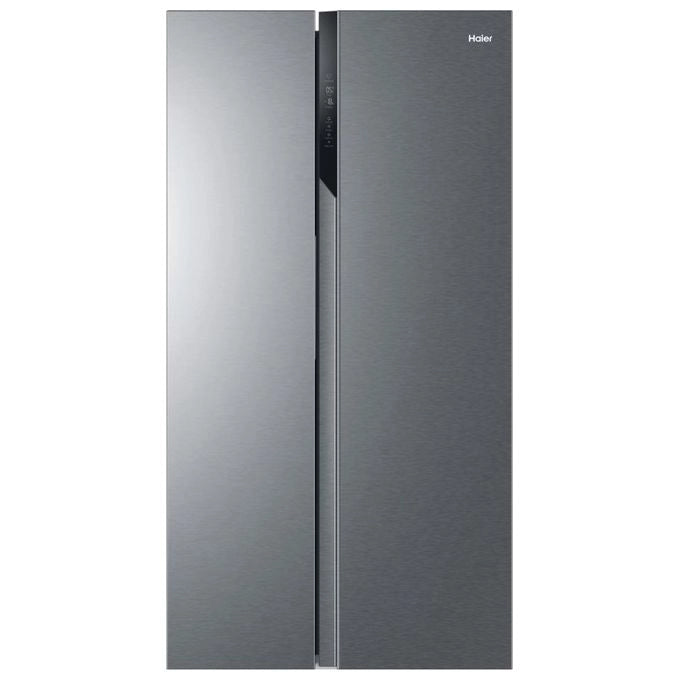 Haier HSR3918ENPG Serie 3 Frigorifero Side by Side 528 L 177 cm Classe E 38 dB No Frost Inverter Multi Air Flow colore Argento