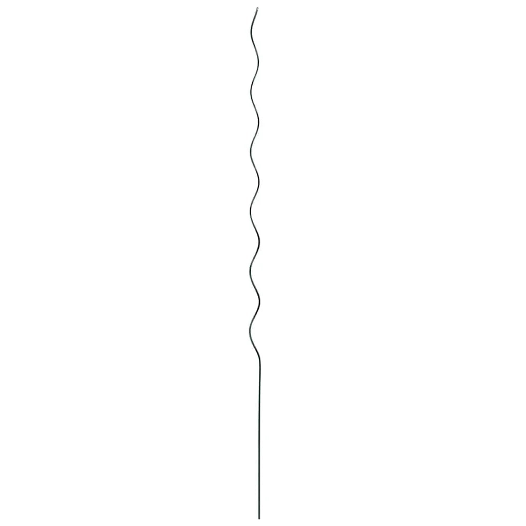 Set di 20 supporti per piante in acciaio a spirale minimalisti per uso in giardino 110 x 0,6 x 0,6 cm resistenti verdi 02_0058238
