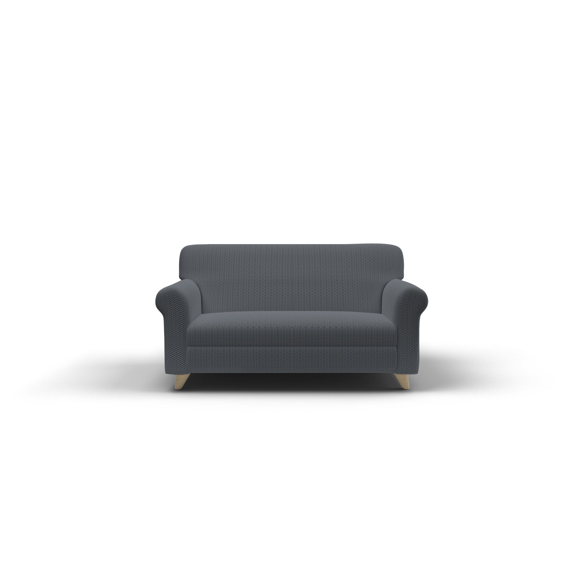 Copridivano Elasticizzato 1 Posto in Poliestere e Cotone Fashionable Grigio Scuro