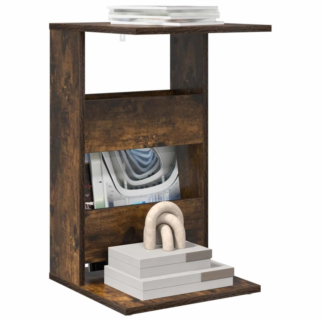 Tavolo laterale Rovere fumé 40 x 35 x 60,5 cm Legno multistrato