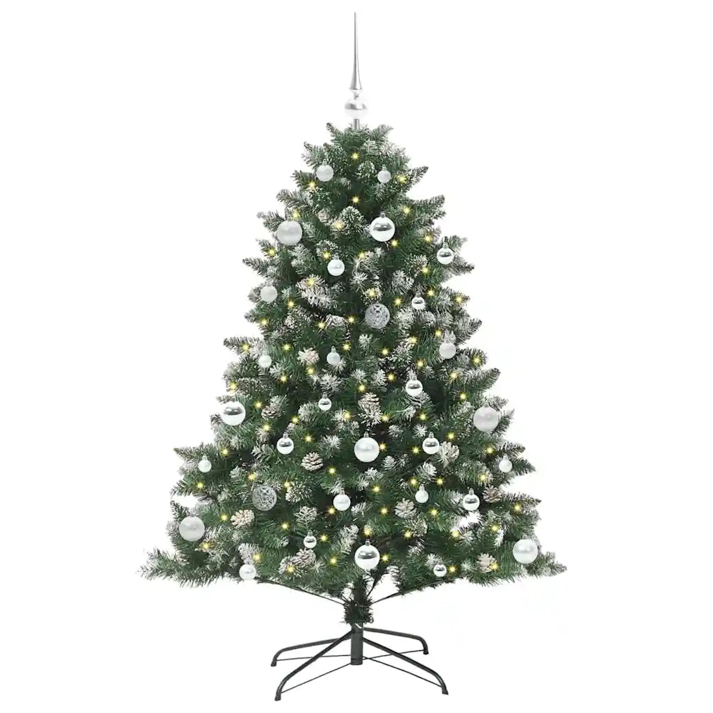 Albero di Natale | Decorazioni natalizie artificiale con 150 LED Verde 150 cm