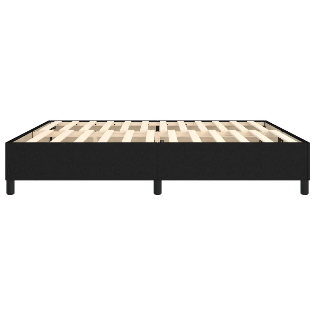 Struttura Letto a Rete a Molle Nero 200x200 cm in Tessuto 3120888