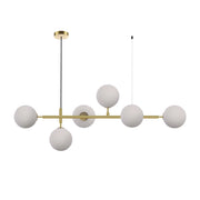 Lampadario Alisa 6xE14 ottone/bianco Light Prestige