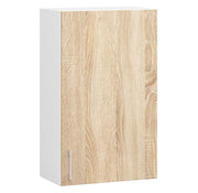 Mobile da cucina pensile sistema AKORD LIMA Bianco 50 cm 1 anta inserto frontale Sonoma Quercia 50x30,5x72 cm