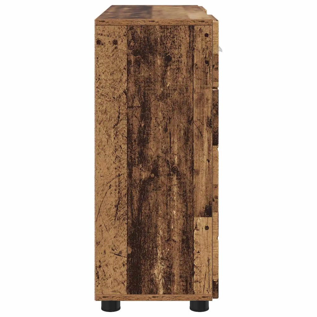 Armadio in Legno con cassetto Legno vecchio 88,5 x 30,5 x 73 cm