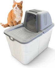 Cattilettiera con ingresso e filtro - Igiene e facile da utilizzare - 58 x 39 x 56 cm - Adatta per razze di gatto grandi