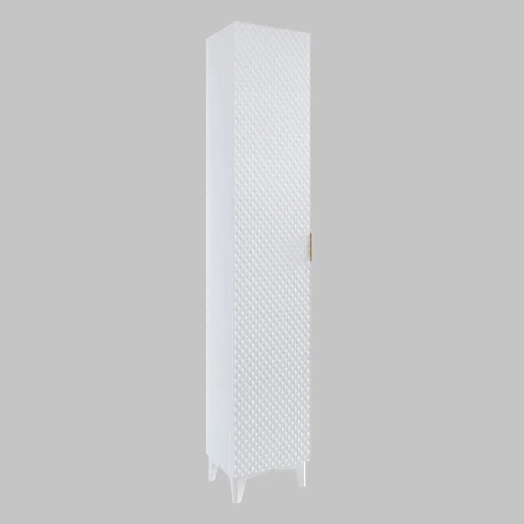 Colonna da bagno collezione CHIC bianca e dorata - Organizzazione moderna ed elegante