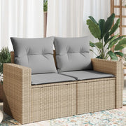 Divano da Giardino con Cuscini a 2 Posti Beige in Polyrattancod mxl 87100