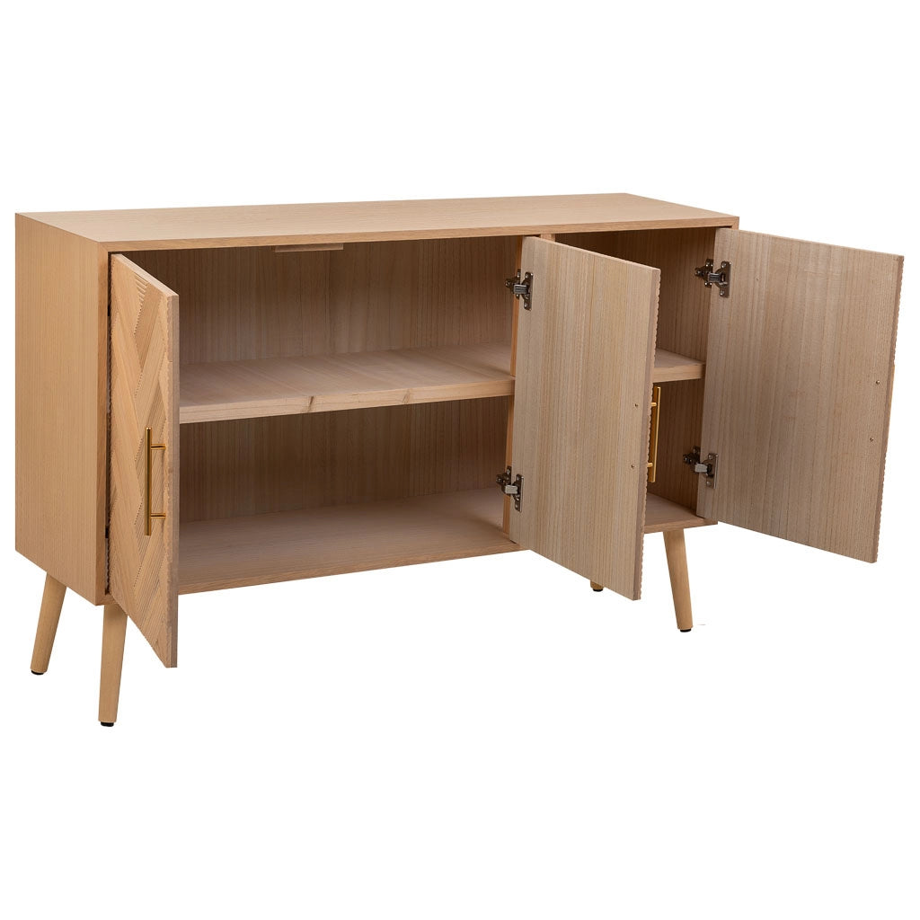 Credenza in legno marrone 120x34x76
