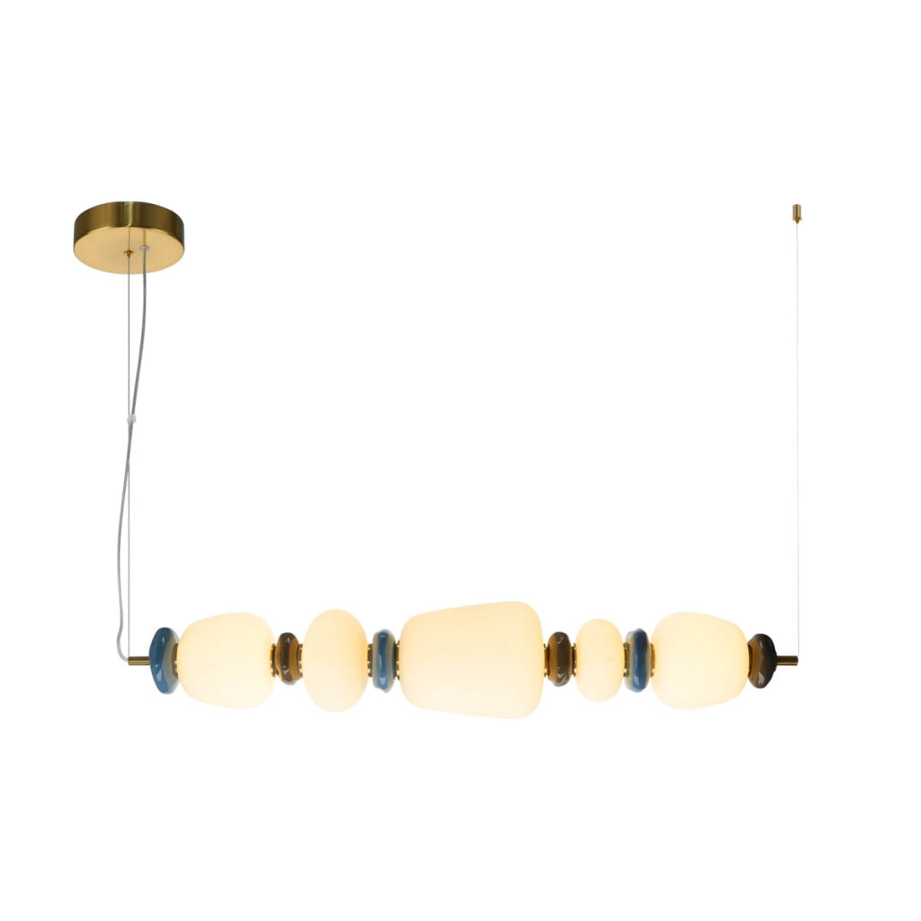 Lampada sospesa Evans oro vetro/ceramica LED 26W Italux
