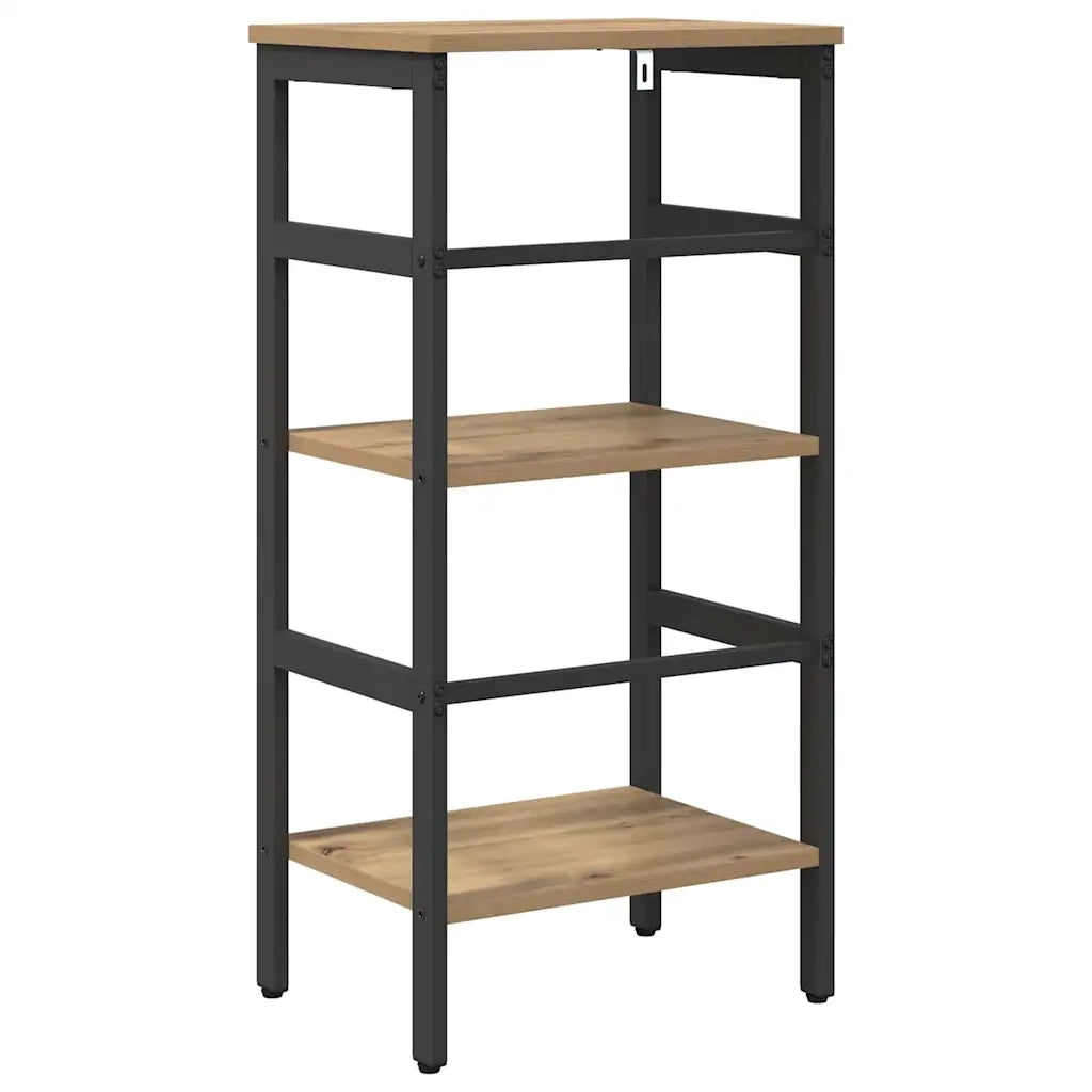 Libreria-Scaffale per Libri-Mobile di Stoccaggio Rovere artigianale 40 x 29,5 x 81 cm Legno multistrato