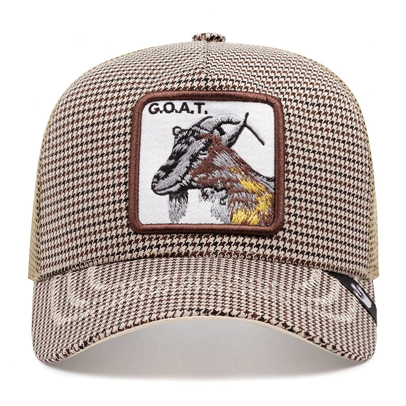 Cappellino da baseball con capra multicolore