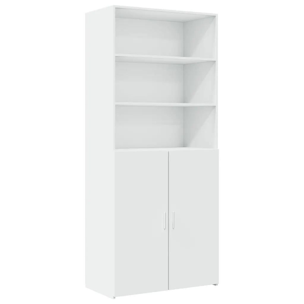 Mobile Portaoggetti Bianco 80x42,5x225 cm in Truciolato 3281343
