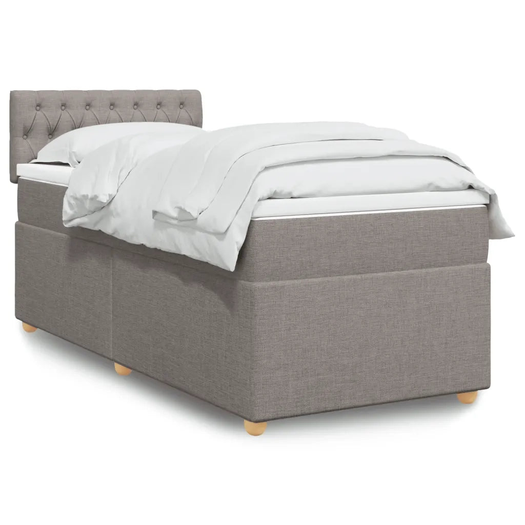Giroletto a Molle con Materasso Tortora 80x200 cm inTessuto 3286518