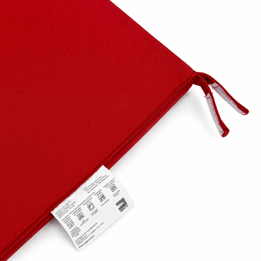 Cuscino seduta per sedia 45x47cm con velcro in poliestere – Bordeaux