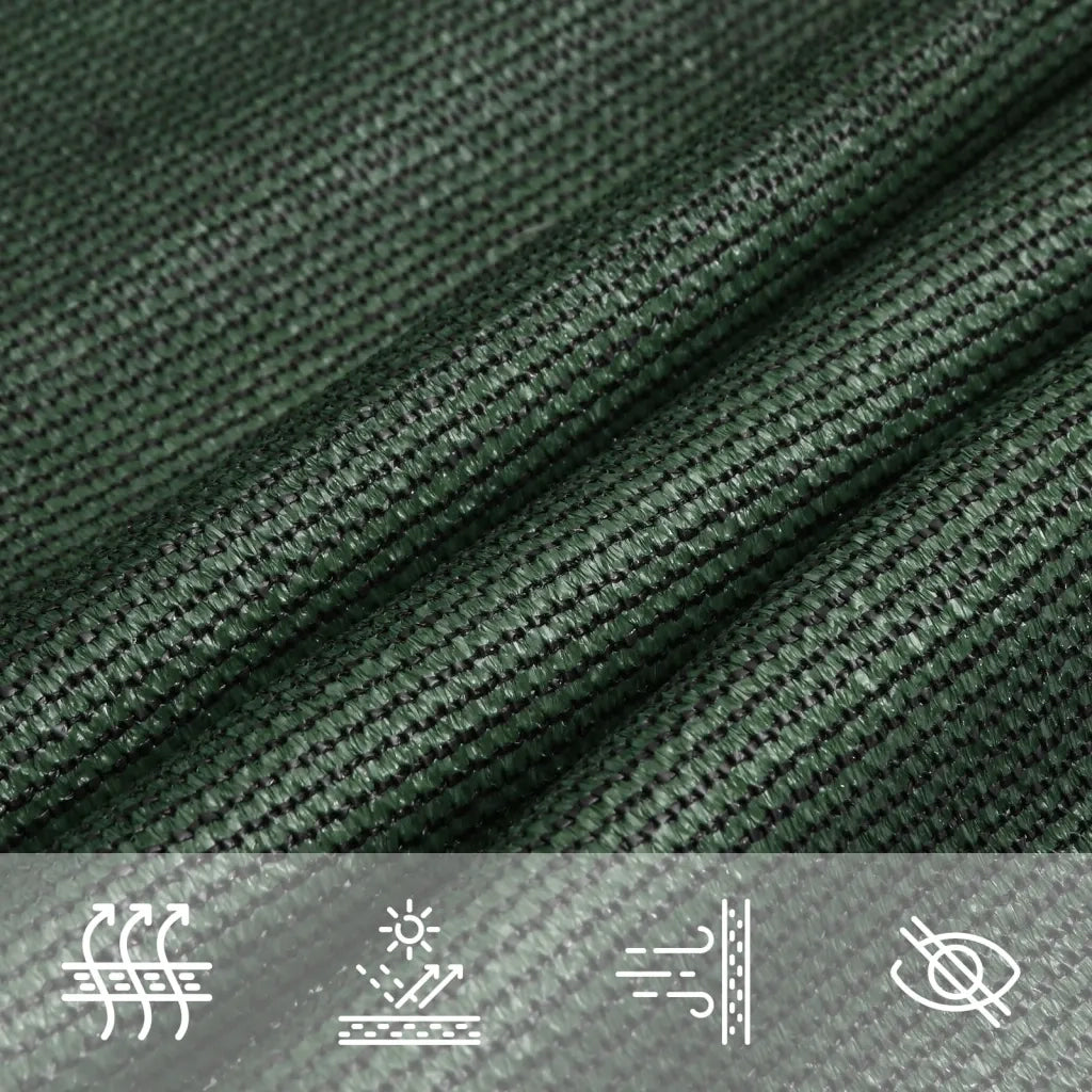 Vela Parasole 160 g/m² Verde Scuro 4x5x6,8 m in HDPE 311486