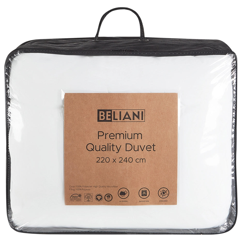 Piumino Imbottitura in microfibra di poliestere 220 x 240 cm per chi soffre di allergie