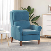 Poltrona-Divano Sedia Blu Velluto 104942