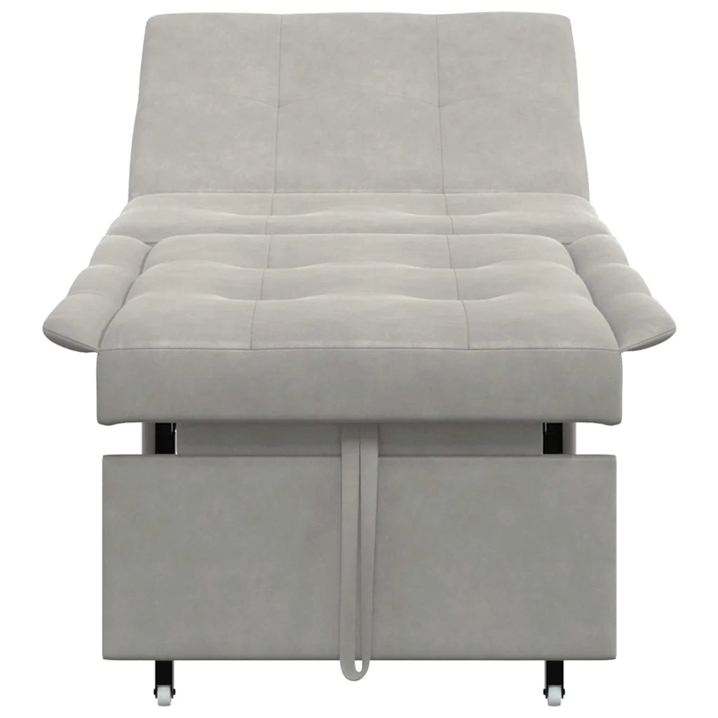 Divano Letto Estraibile-Sofa Letto-Daybed Grigio chiaro 194 x 67 x 82 cm