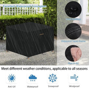 Coperti per mobili esterni Coperture per mobili da giardino Impermeabili 420D tessuto di Oxford Resistente ai raggi UV Resistenti alle abrasioni per tavoli sedie divani tavole rettangolari Nero 170x94x70cm