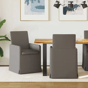 Sedie da pranzo 2 pcs Grigio chiaro 57 x 67 x 95 cm Tela 42017901