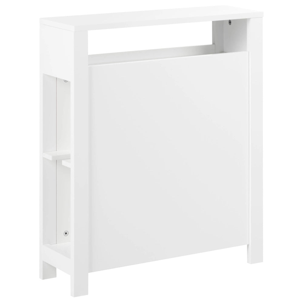 Mobiletto da bagno in MDF bianco 20 x 70 cm con cestini Bagno Portaoggetti
