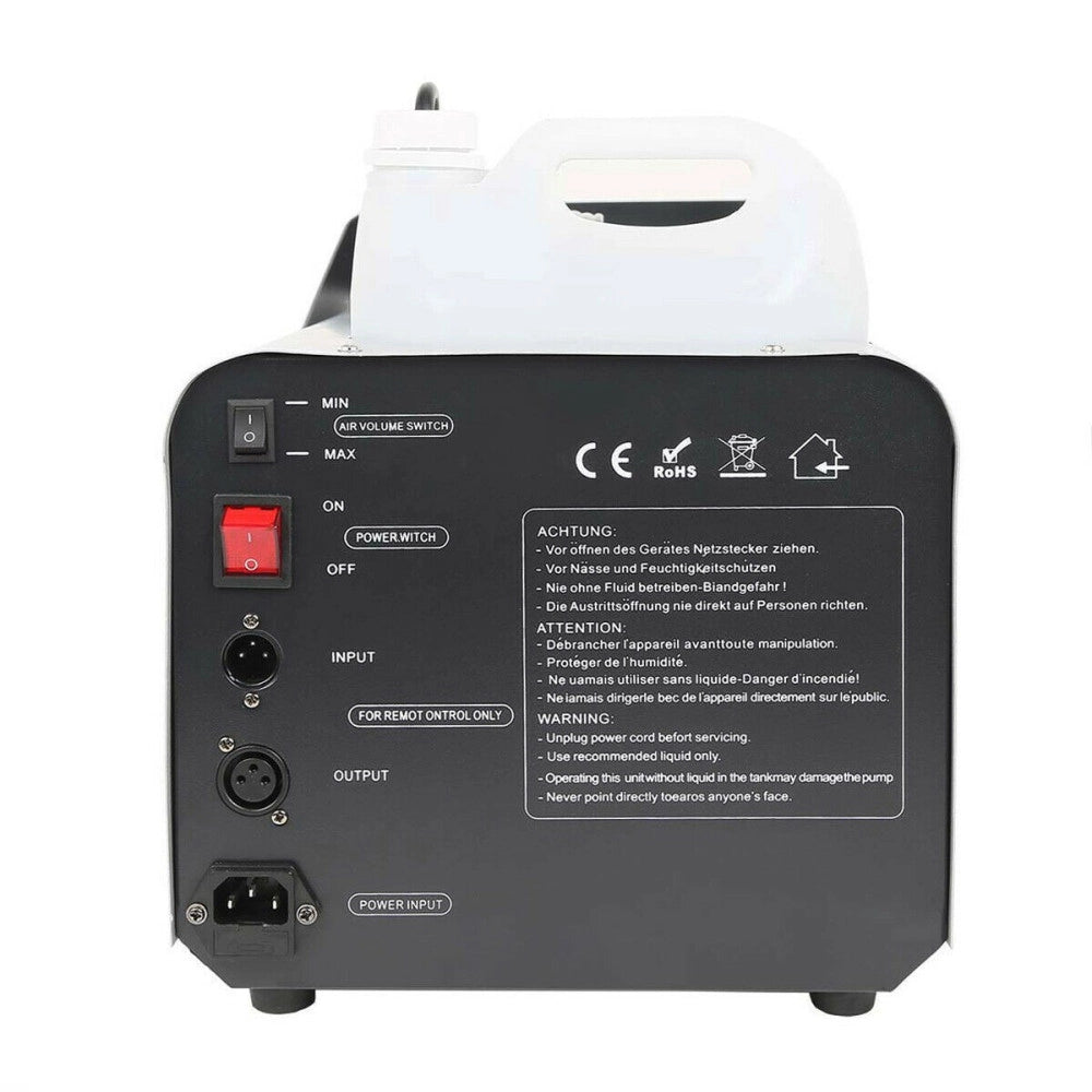 Trade Shop - Macchina Spara Neve Artificiale Finta Per Schiuma Party 1500w Effetto Discoteca -