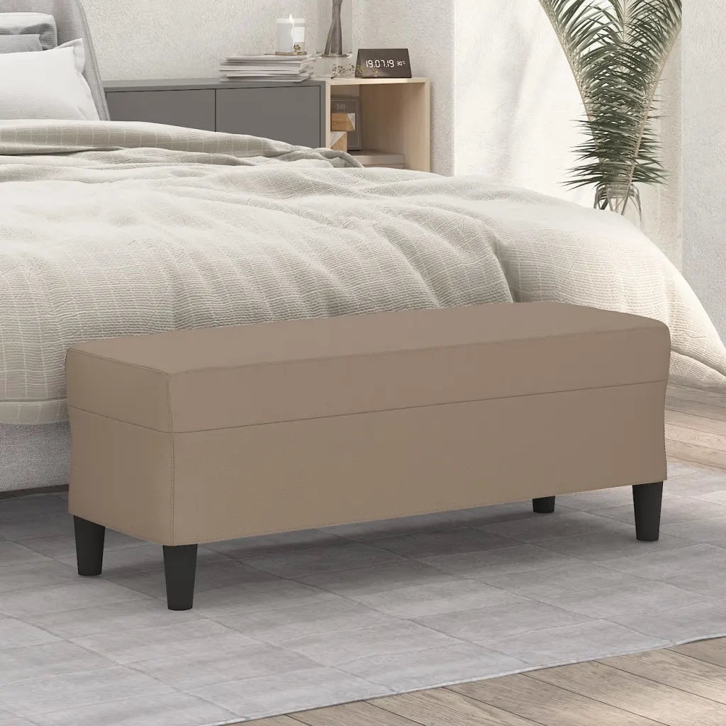 Panca Cappuccino 100x35x41 cm in Similpelle CFW9151634