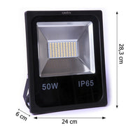 Trade Shop - Faro Professionale A Led 5730 Per Esterno Ip65 Wisdom 50w 2 Effettivi -