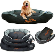 Sofa Acquapazza per Cani L - Cuscino Ortopedico Duraturo - Letto per Cani - Comodo Letto per Animali - Lavabile - Nero
