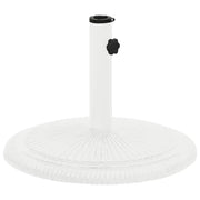 Base stabile per ombrellone da esterno con design floreale 45 x 45 x 30 cm in ghisa bianca 02_0046552