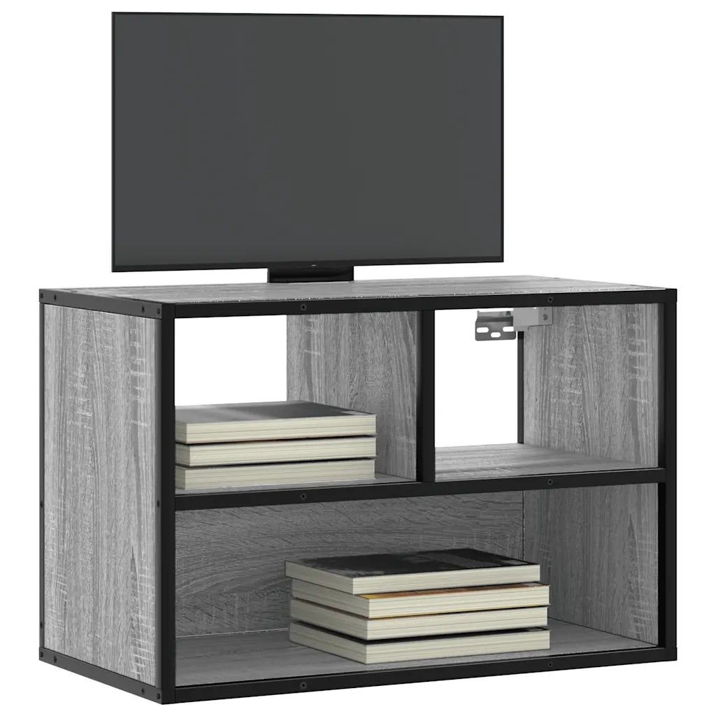Mobile TV Grigio Sonoma 60x31x39,5cm in Truciolato e Metallo 848917