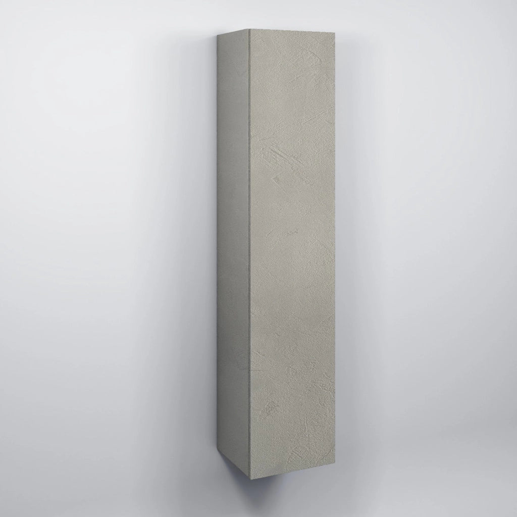 Pensile da Bagno 34x27x160 cm in Legno TFT Marte Pietra Bianca