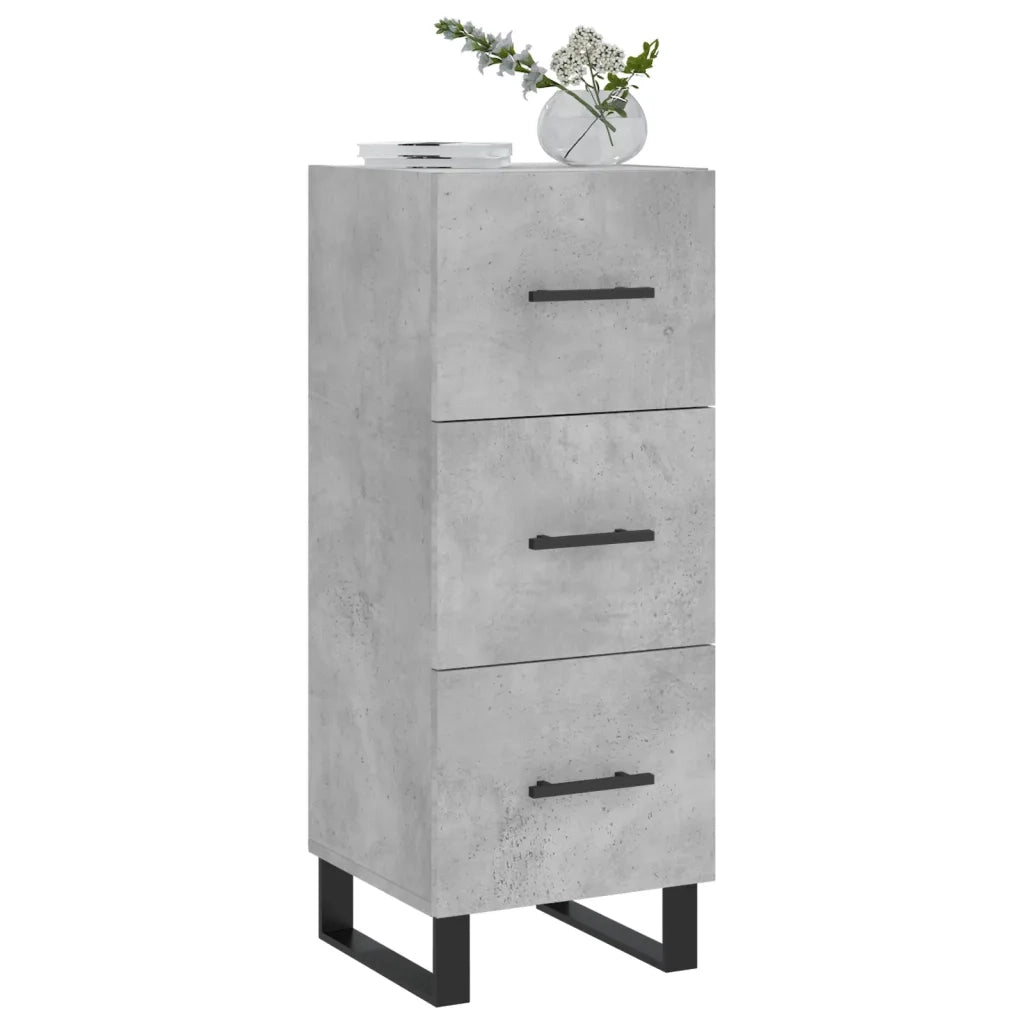 Credenza-Buffet-Armadio da cucina Grigio Cemento 34,5x34x90 cm in Legno Multistrato 145563