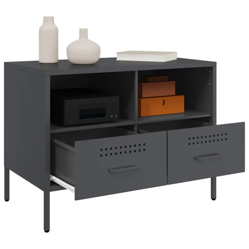 Mobile TV Antracite 68x39x50,5 cm in Acciaio 843046