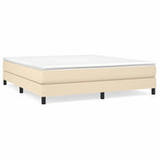 Letto matrimoniale | Letto per adulti | Struttura Letto a Rete a Molle Crema 160x200 cm in Tessuto