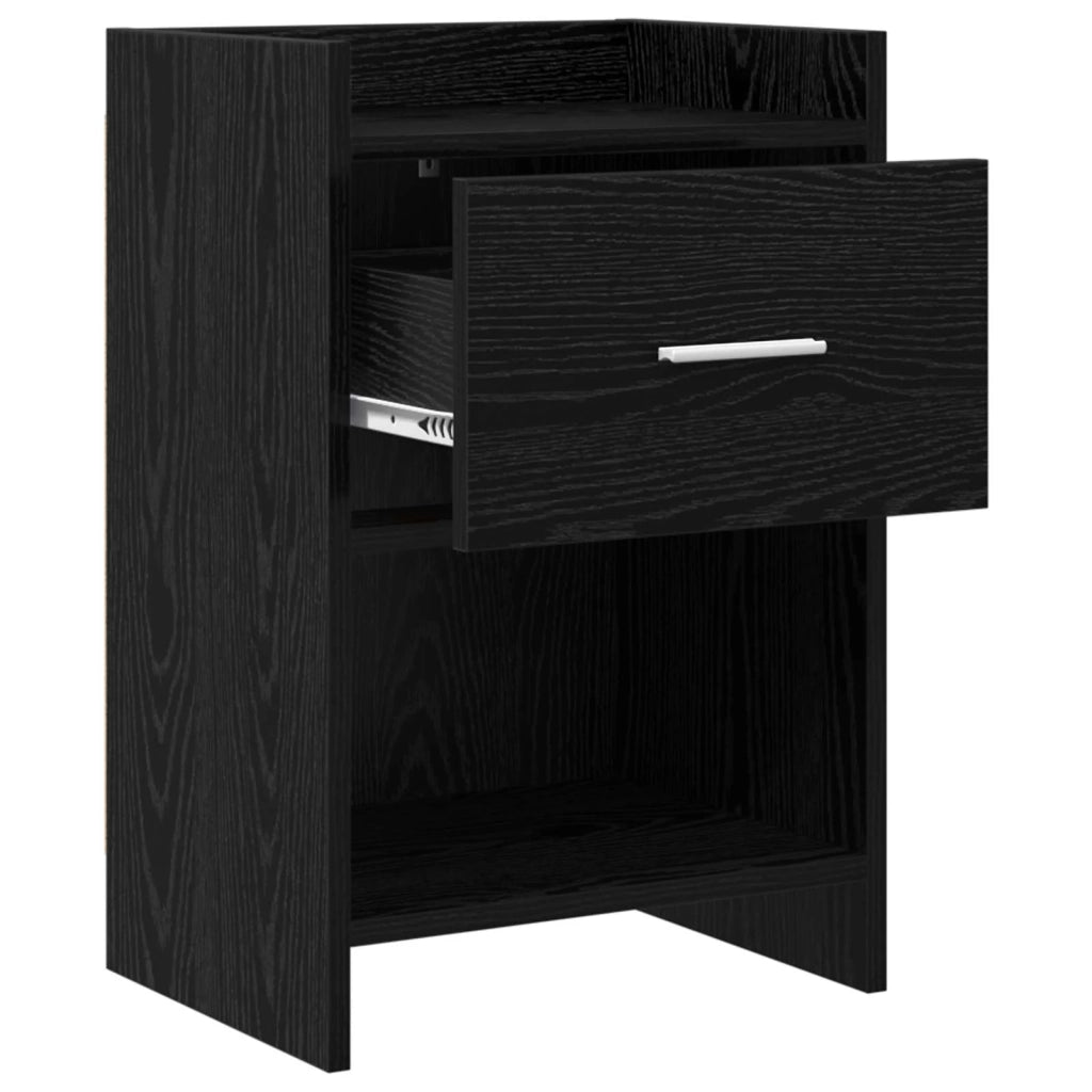 Comodini Rovere Nero 40 x 30 x 60 cm Legno ingegnerizzato 8010981