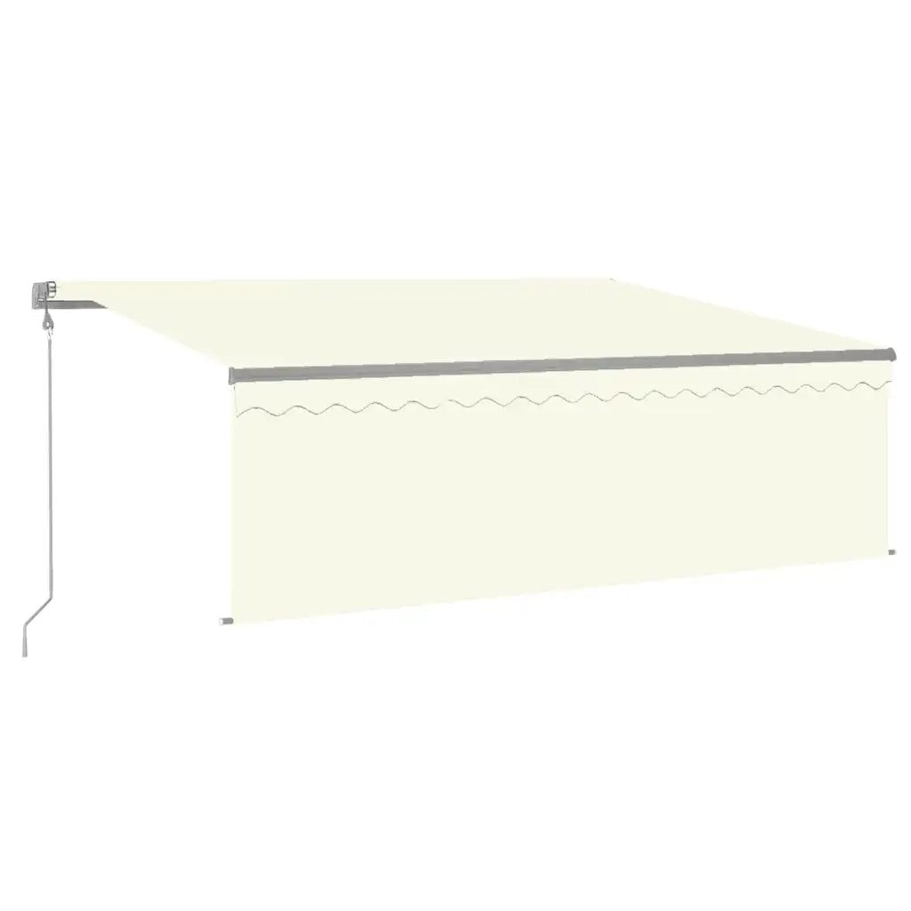 Tenda da Sole Retrattile Automatica con Parasole 4x3 m Crema 3069427
