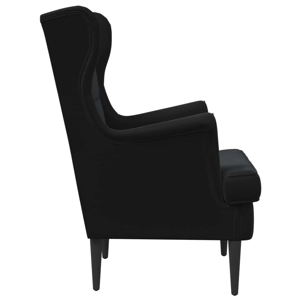Divano Sedia-Poltrona-Poltroncina Nero Velluto 655925