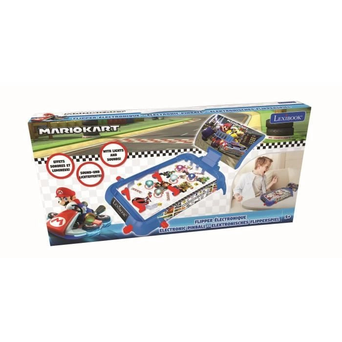 MARIO KART Flipper elettronico con effetti luminosi e sonori - LEXIBOOK