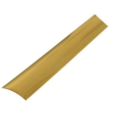 PIAGGIA ADESIVA PAVIMENTO PARI LIVELLO OTTONE - LUCIDO MM 35 L.CM 166 MM 0/4- 2 pezzi