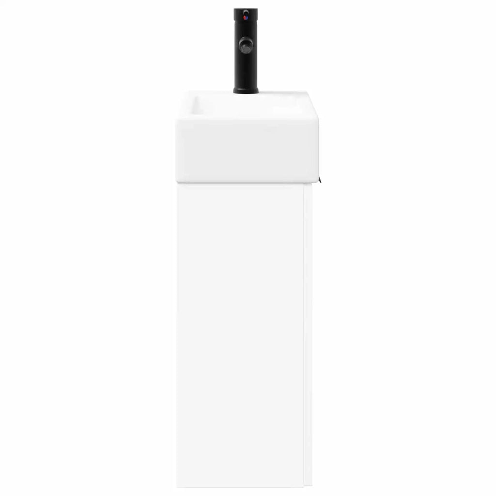 Mobile bagno con rubinetto Bianco 45,5 x 22,5 x 84 cm