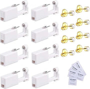 8 pistole per piercing sterili - set di sicurezza con punzoni - accessori per piercing in acciaio inossidabile